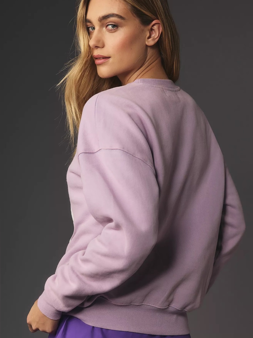 Anthropologie Spiritual Gangster Graphic Sweatshirt Free Your Mind Purple Small - Picture 4 of 8